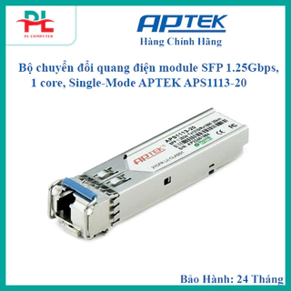 Bộ chuyển đổi quang điện module SFP 1.25Gbps, 1 core, Single-Mode APTEK APS1113-20 – Hàng Chính Hãng