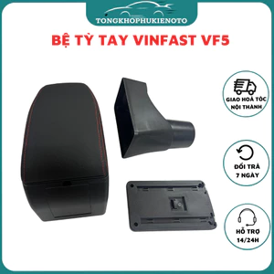 Hộp tỳ tay xe Vinfast VF5/Herio Green Hàng cao cấp LOẠI 1 Màu đen có cổng sạc USB tiện lợi