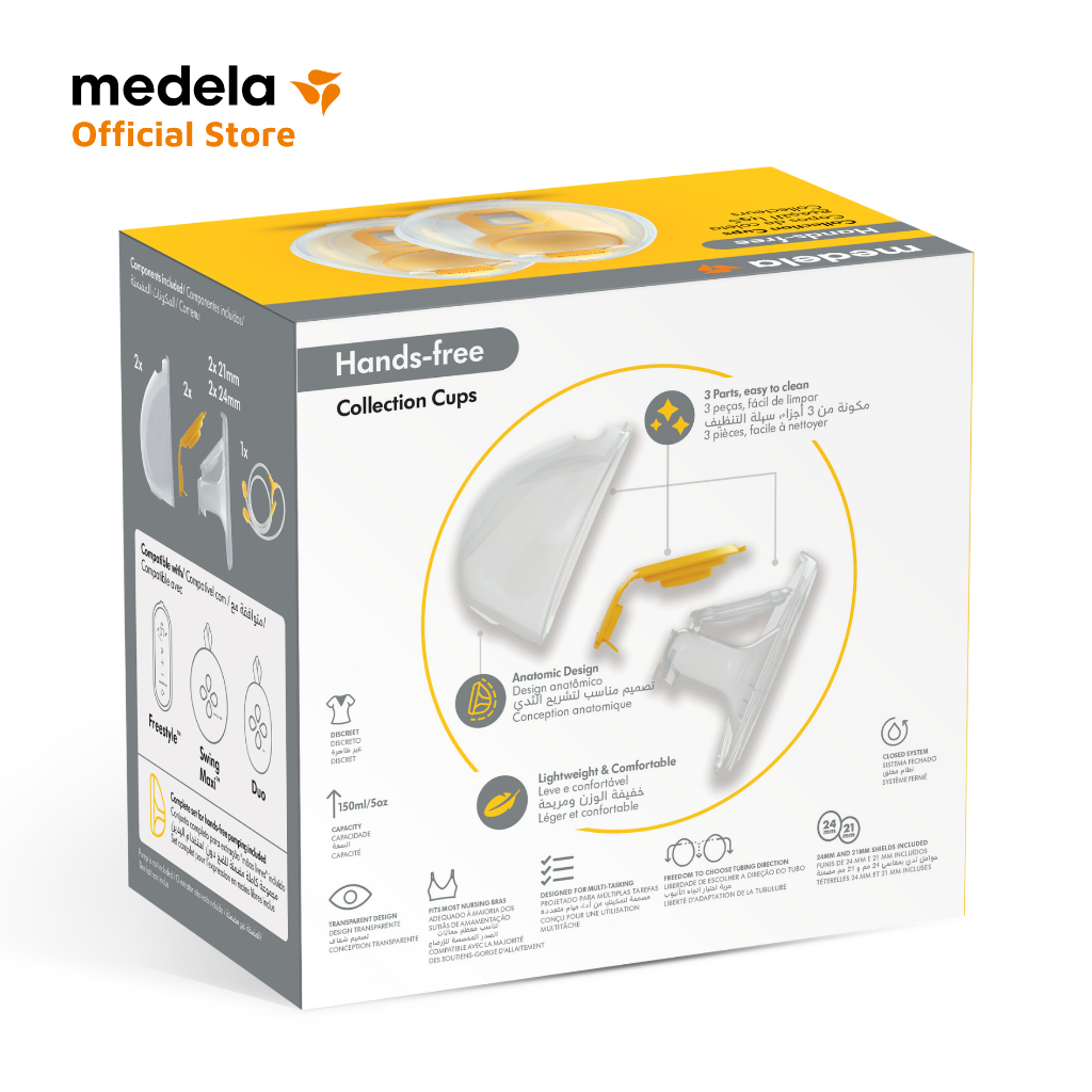 Ảnh Medela Cúp hút sữa rảnh tay Hands-free (2 chiếc - không bao gồm động cơ) | Phụ kiện máy hút sữa 4