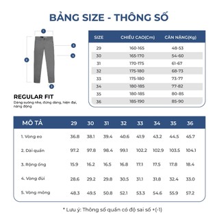 Owen - Quần jeans Regular Fit QJR258012 màu Xanh nhạt chất liệu Cotton Spandex