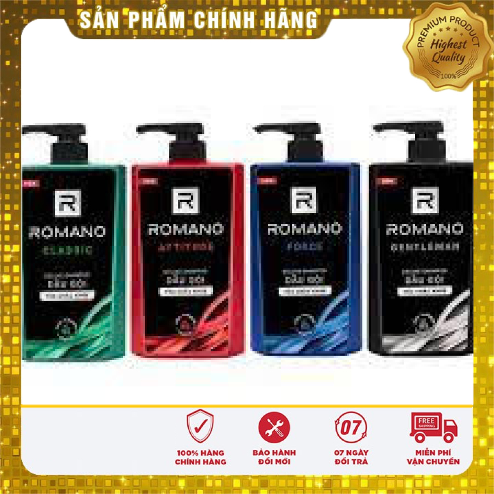 Dầu gội sữa tắm Romano 650g date mới chính hãng | Shopee Việt Nam