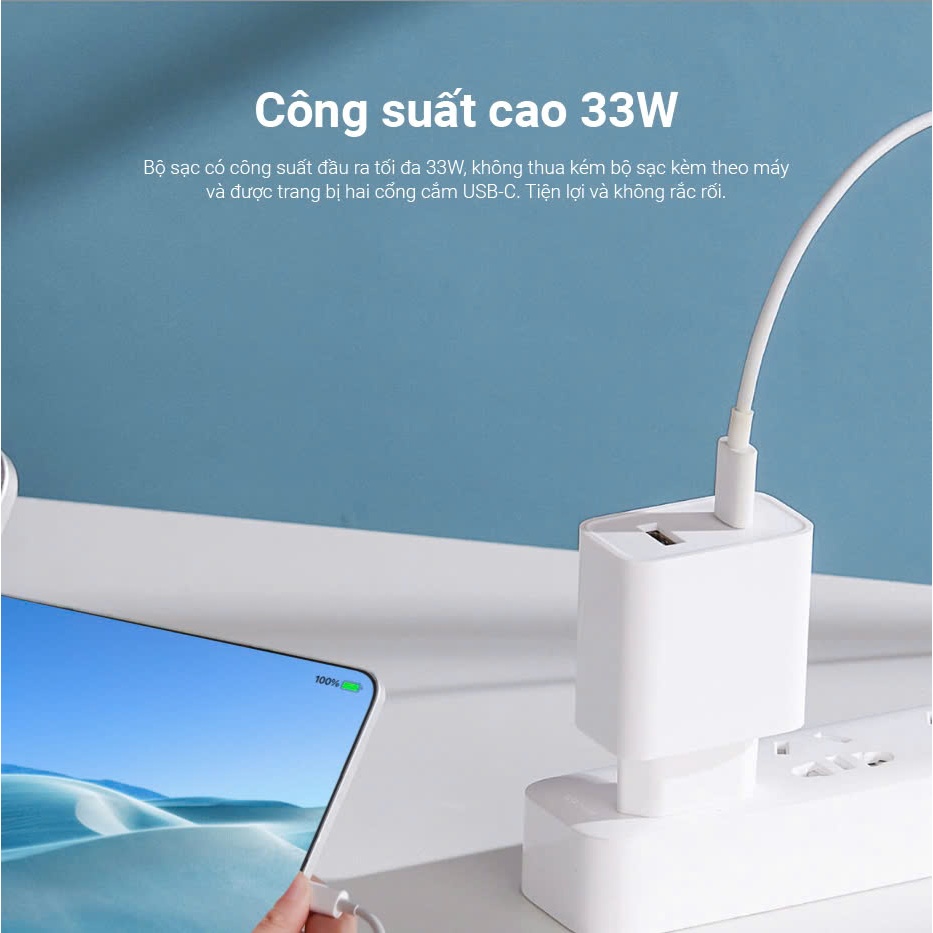 Ảnh Củ Sạc Nhanh Xiaomi Mi 33W Wall Charger (Type A + Type C) EU - Bảo Hàng 12 Tháng 4