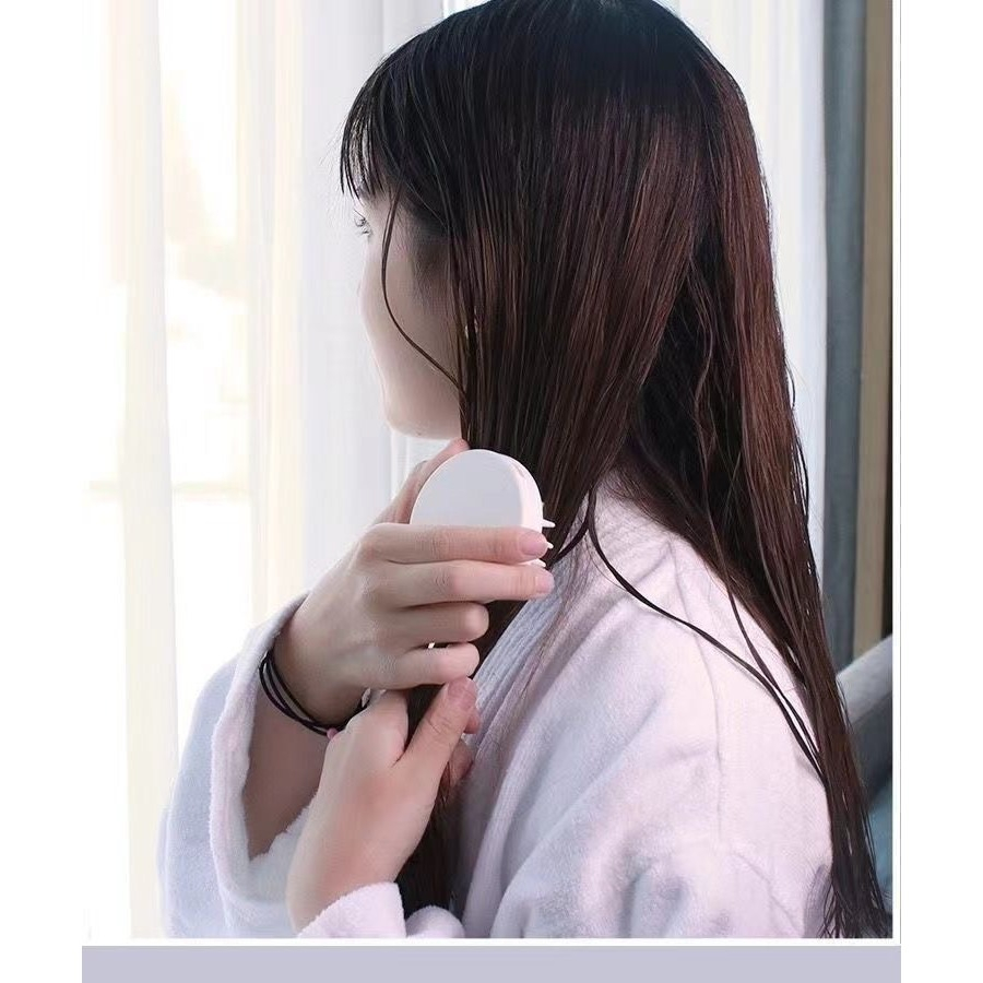 Lược Gội Đầu Silicon Mềm Massage Thư Giãn Da Đầu, Giảm Rụng Tóc Dễ Dùng Dễ Vệ Sinh LGD01