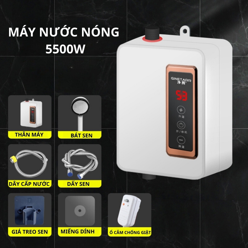 Máy Nước Nóng Lạnh Trực Tiếp Corisu – Ginetarr 5500W