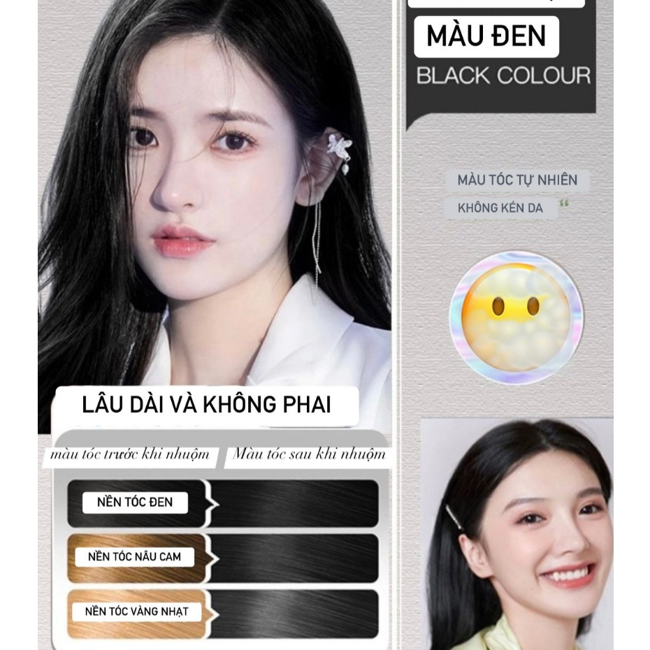 Dầu Gội Nhuộm Tóc Thảo Dược Hellooii Bubble Màu Cà Phê, Màu Hạt Dẻ Và Màu Nâu Phủ Mùa Tóc, Nuôi Dưỡng Tóc Khỏe DGNT01