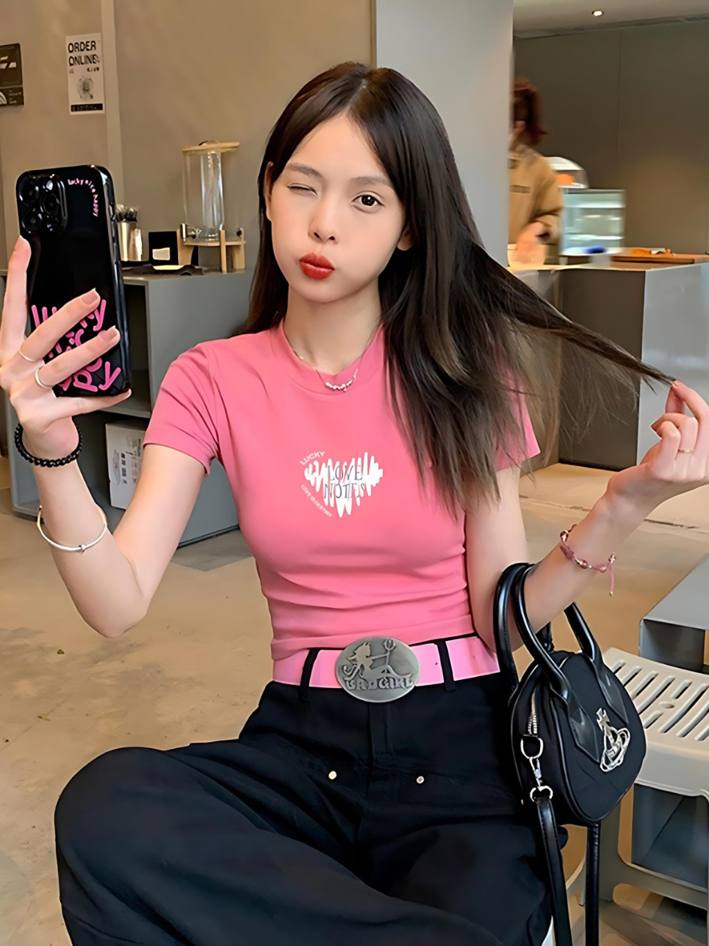 Ảnh Áo croptop nữ áo baby tee ôm body chất thun cotton co giãn 4 chiều  - LOZA G0070 3