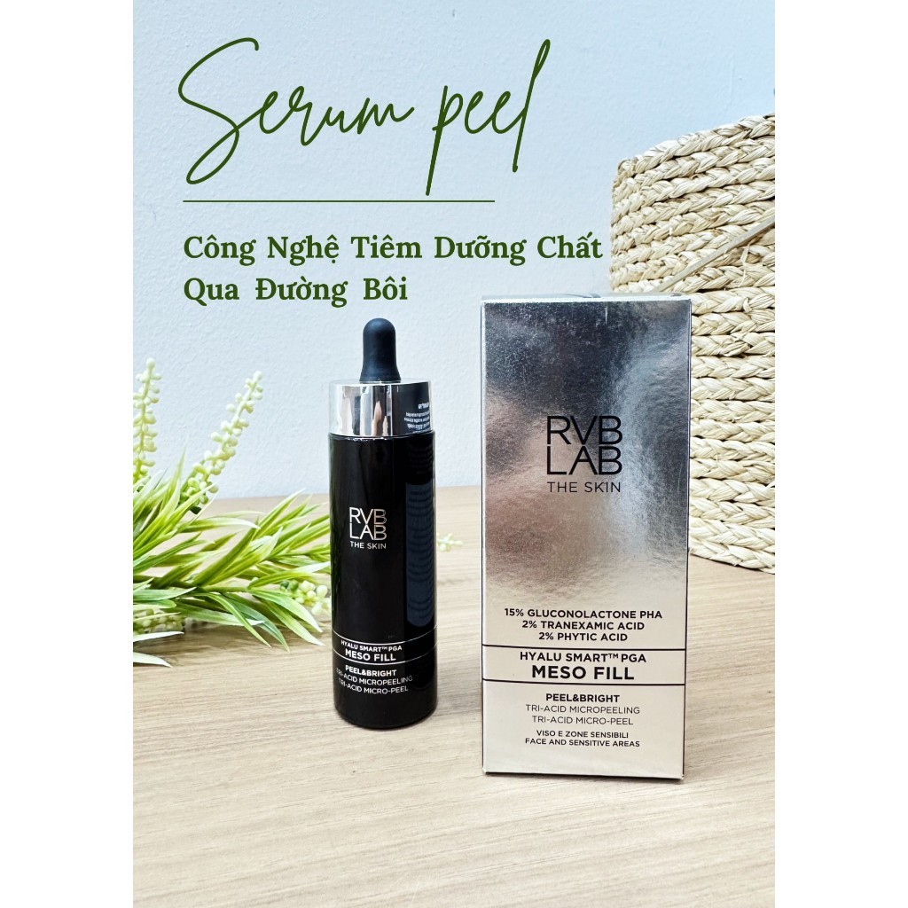 Serum Peel, Trắng Da MESO FILL Cải Thiện Nếp Nhăn, Làm Sáng Và Dịu Da, Phù Hợp Với Cả Da Nhạy Cảm