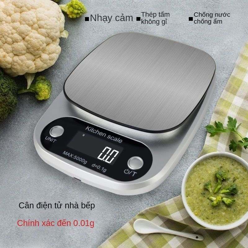 Cân điện tử nhà bếp tiểu ly mini Galaxy Coffee định lượng 1kg 3kg 5kg 10kg cân tiểu li cao cấp tặng kèm 2 viên pin