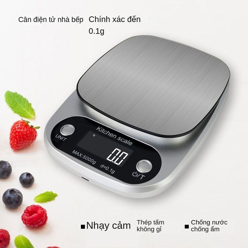 Cân điện tử nhà bếp tiểu ly mini Galaxy Coffee định lượng 1kg 3kg 5kg 10kg cân tiểu li cao cấp tặng kèm 2 viên pin