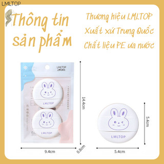 BÔNG PHẤN TÁN KEM NỀN IN HÌNH THỎ , DỄ THƯƠNG , BÔNG MỀM , DỄ TÁN LMLTOP