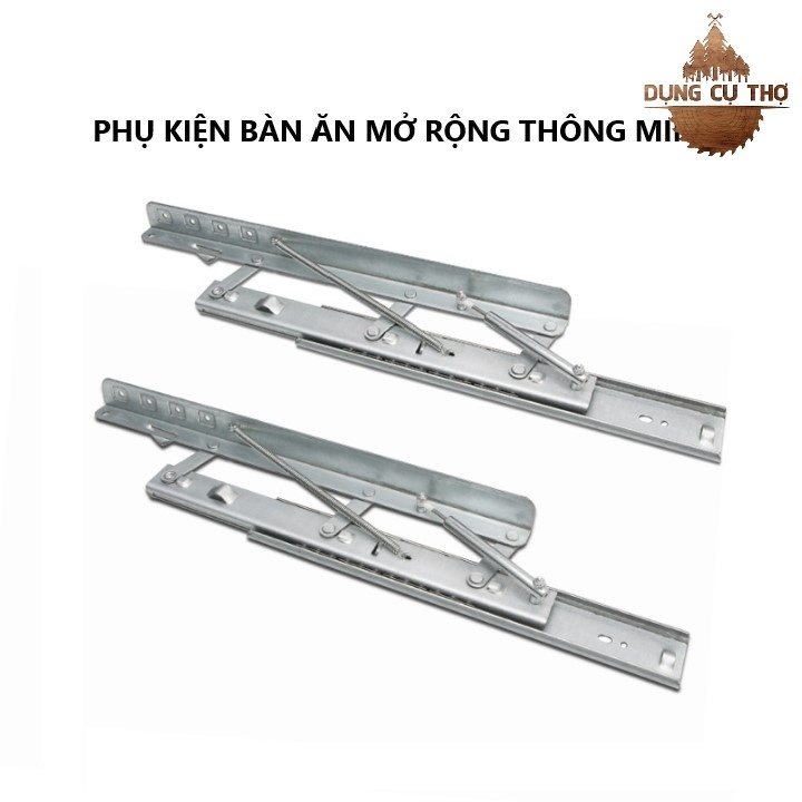 Ray trượt mở rộng bàn tròn, bàn ăn, thông minh - Thép không rỉ [BH 6 Tháng]