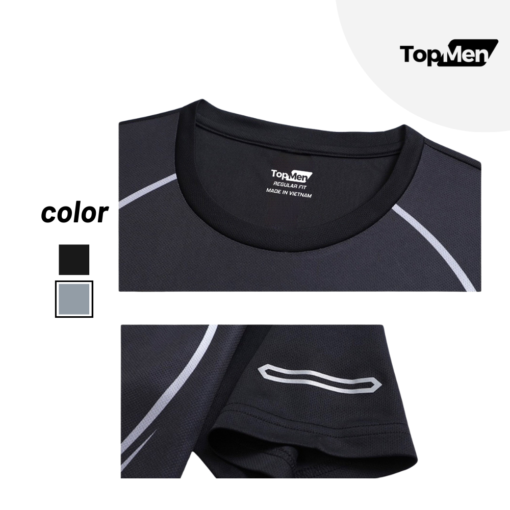 Bộ đồ thể thao nam vải thun co dãn thoáng khí đủ size M - 4XL mã T-01 - TOPMEN