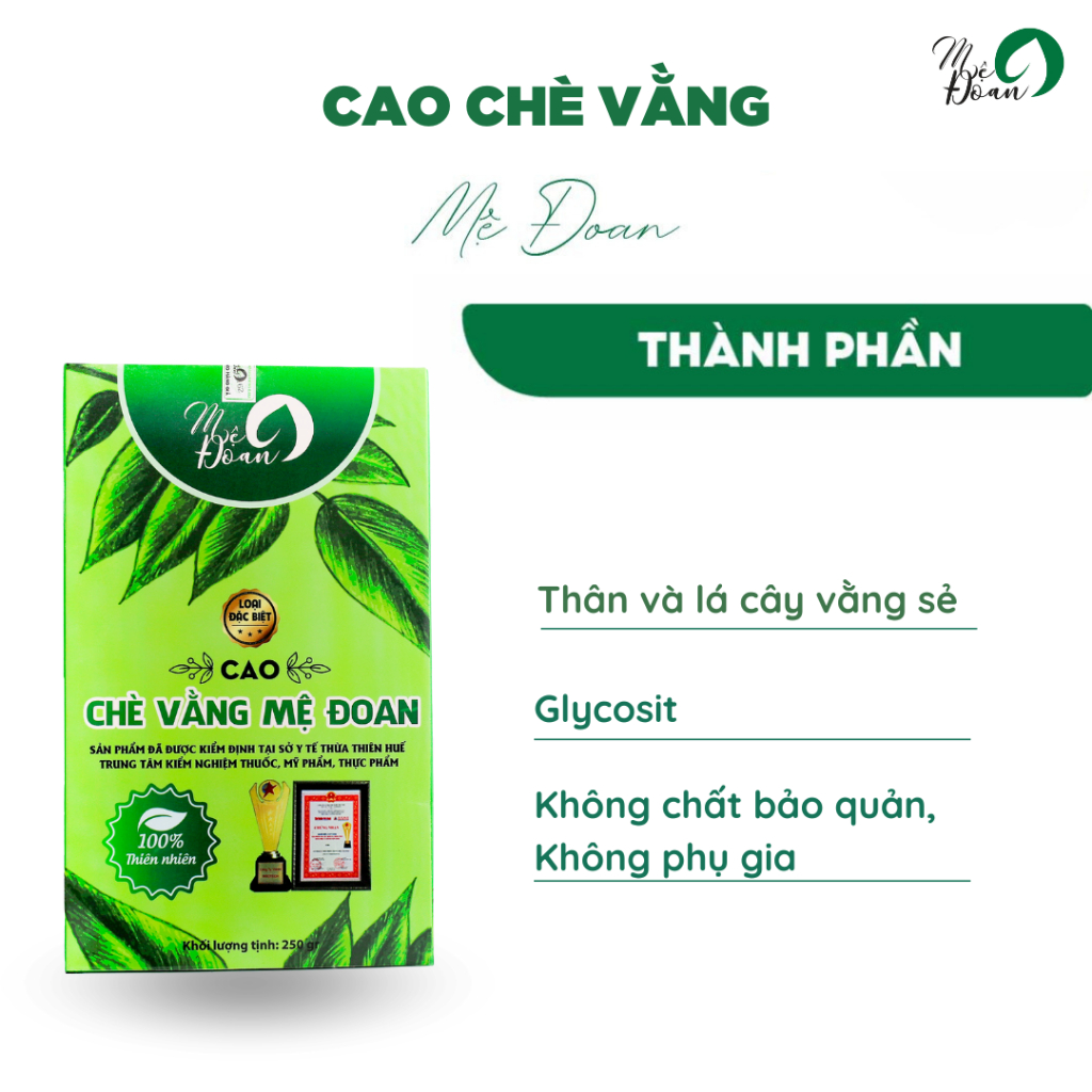 Ảnh Cao chè vằng Mệ Đoan lợi sữa giảm cân cho mẹ sau sinh hộp 500gr 3