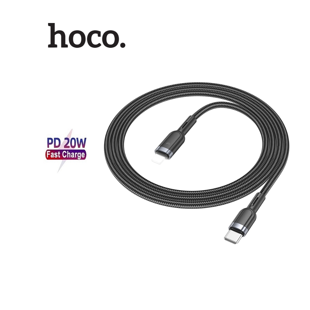 Cáp sạc nhanh tự ngắt Hoco U117 Typec to IP PD20W 3.0A truyền dữ liệu ...
