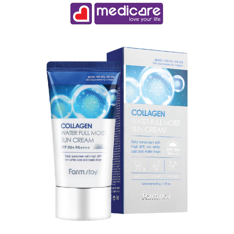 Kem chống nắng FARMSTAY Collagen SPF50+ PA++++ 50g