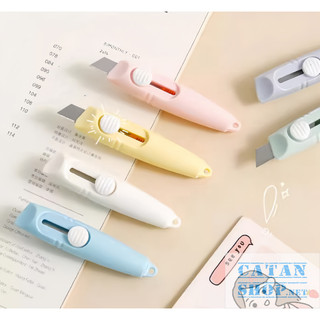 Dao Rọc Giấy Mini Bỏ Túi Hình Cây Bút , Dao Cắt Giấy Có Móc Treo Khoá Tiện Lợi-Gd204-Daorg-But