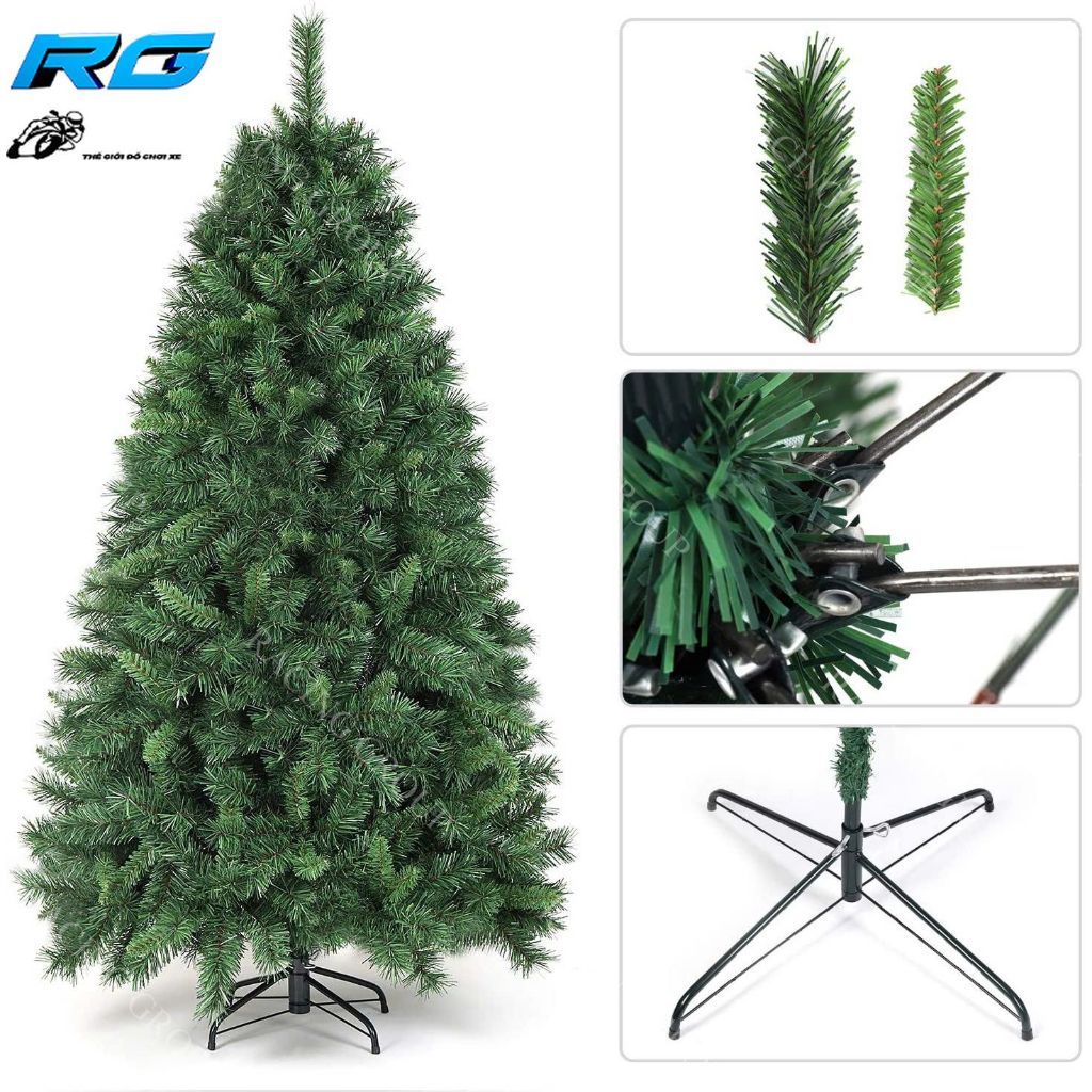 Cây Thông Noel Trang Trí Noel Giáng Sinh Đủ Loại Cây 90cm, 1m2, 1m5, 1m8, 2m1, 2m4, 3m Việt Nam Cao Cấp Rẻ Chất Lượng