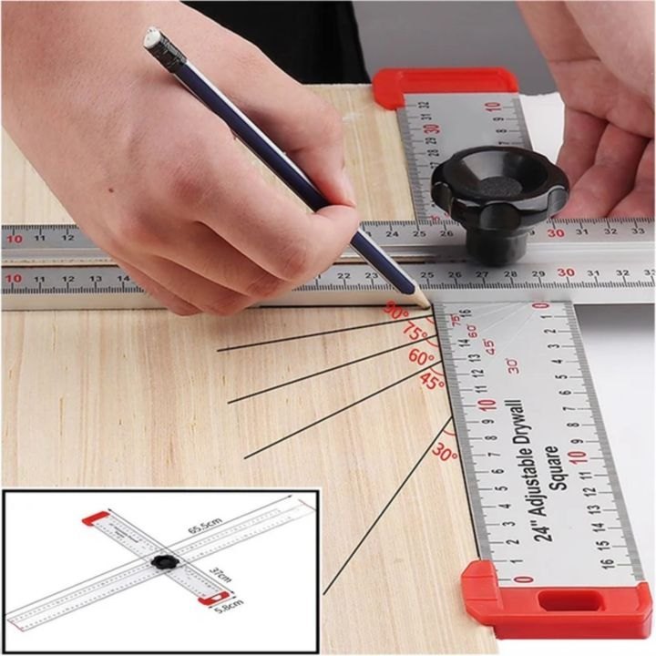 Thước Chữ T Đa Năng Có Định Vị Lỗ Khoan