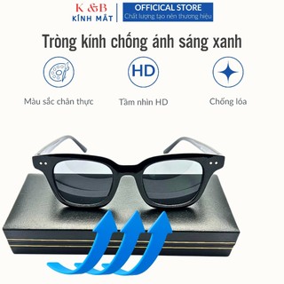 SALE 25% - Kính Nam Nữ Không Độ Chữ V Hai Chấm Ngan Thời Trang Phong Cách Hàn Quốc - T20