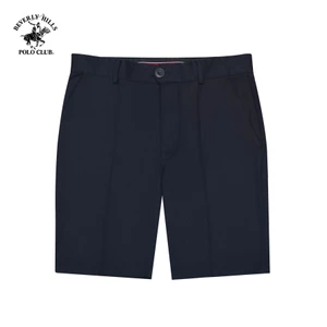 Beverly Hills Polo Club - Quần short Nam Regular Fit Navy Trơn Cotton - QKSRS24V024