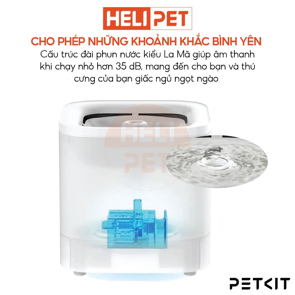 Ảnh Máy Lọc Nước Cho Chó Mèo Bơm Không Dây PETKIT Solo SE - HeLiPet 4
