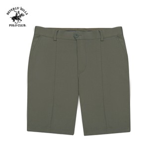 Beverly Hills Polo Club - Quần short Nam Regular Fit Rêu Trơn Cotton - QKSRS24V023