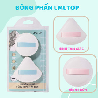Bông mút trang điểm khô và ướt LMLTOP (2 miếng) tán kem nền, phấn dễ dàng, tiện lợi và mềm mại.
