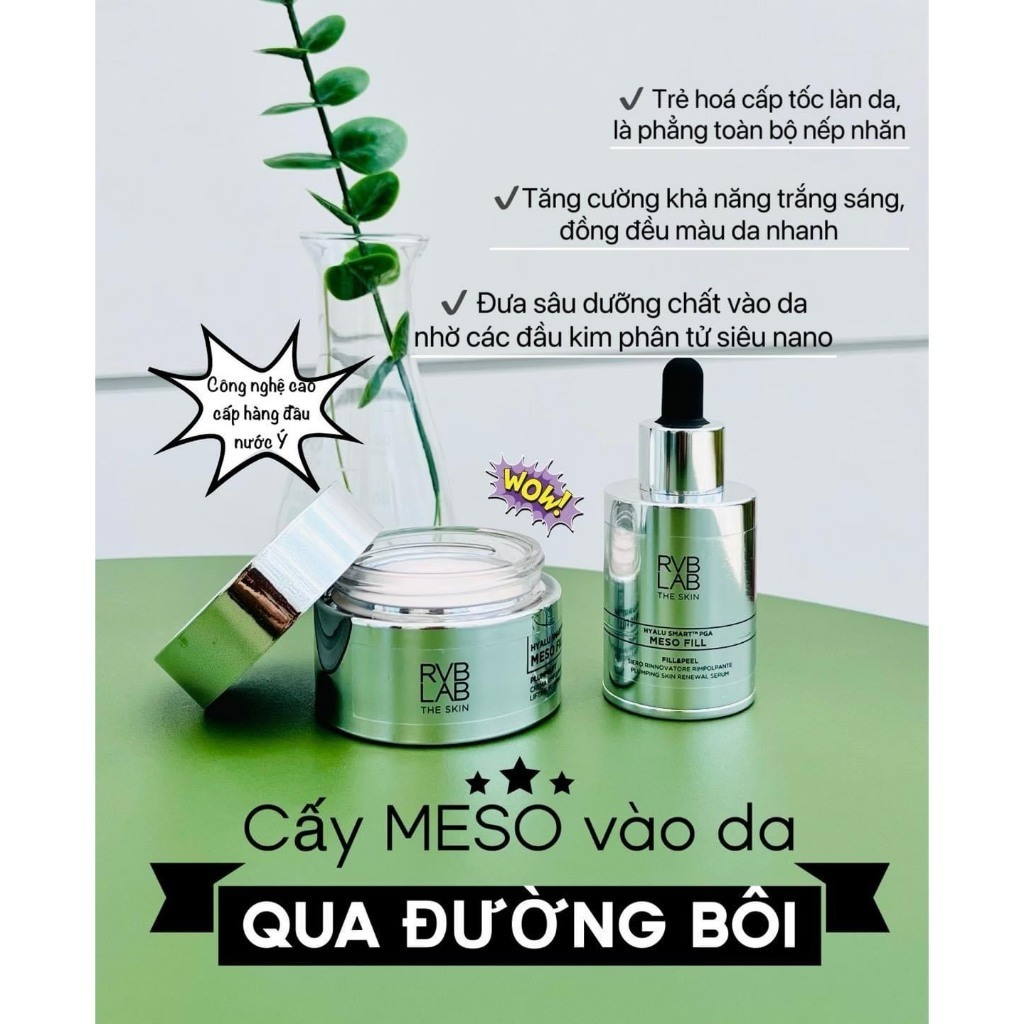 Kem dưỡng Meso nâng cơ, căng bóng, trắng da, thúc đẩy tăng sinh Collagen