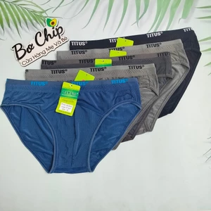 Quần Lót Nam TITUS Thun Lạnh Thông Hơi Cao Cấp Chất Vải Mềm Mại 2 LưngSize :40 - 90 Kg 907
