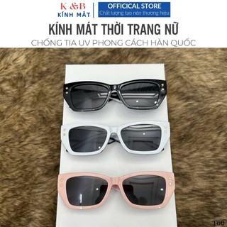 SALE 50% - Kính Dáng Chữ Nhật Chống Tia UV Thời Trang Nam Nữ Thiết Kế Mới Trẻ Trung Sành Điệu -T60