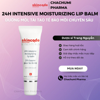 Skincode 24h intensive moisturizing lip balm - Gel Balm dưỡng môi, tái tạo cấu trúc tế bào môi chuyên sâu