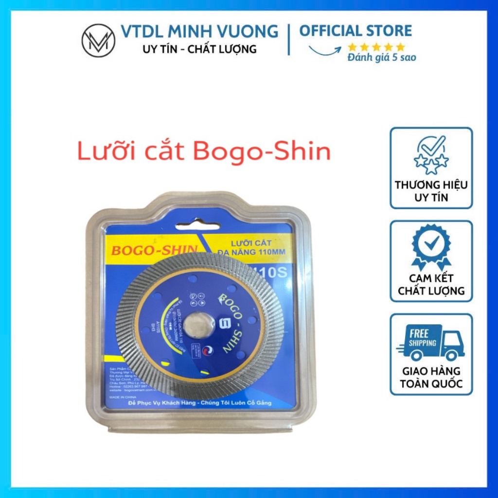 Lưỡi cắt đa năng BOGO-SHIN 110mm cắt gạch đá xi măng chống rung