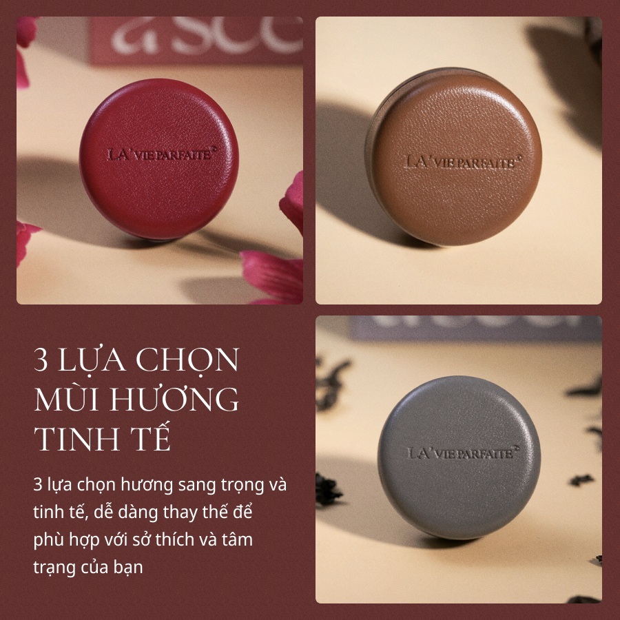 Sáp Thơm Ô Tô Hương Nước Hoa Pháp Cao Cấp Kẹp Cửa Gió Điều Hòa LA'VIE PARFAITE - Sang Trọng, Tinh Tế