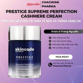 Skincode Prestige Supreme Perfection Cashmere Cream Kem lụa siêu mịn Casmere tái sinh tế bào toàn phần và trắng sáng da