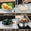 Vỉ hấp, xửng hấp, rổ để đồ chiên ráo dầu chất liệu inox, kèm chân đế, có tay cầm tiện dụng, đa năng
