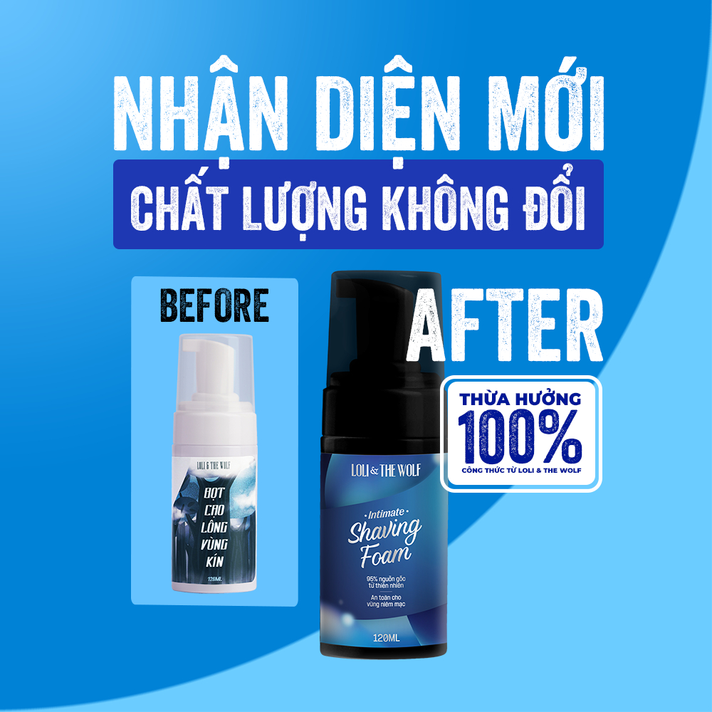 Ảnh Bọt Cạo Lông Vùng Kín Loli & The Wolf On Dành Cho Nam Và Nữ An Toàn Cho Niêm Mạc Chai 120ml 1