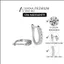 Khuyên Tai Đá Moissanite 2MM Bạc 925 Xi Bạch Kim Tròn Đá Nam Nữ HANADA 1716