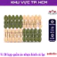 Vỉ 20 kẹp quần áo chất liệu nhựa, hình củ lạc - siêu bền, tiện dụng