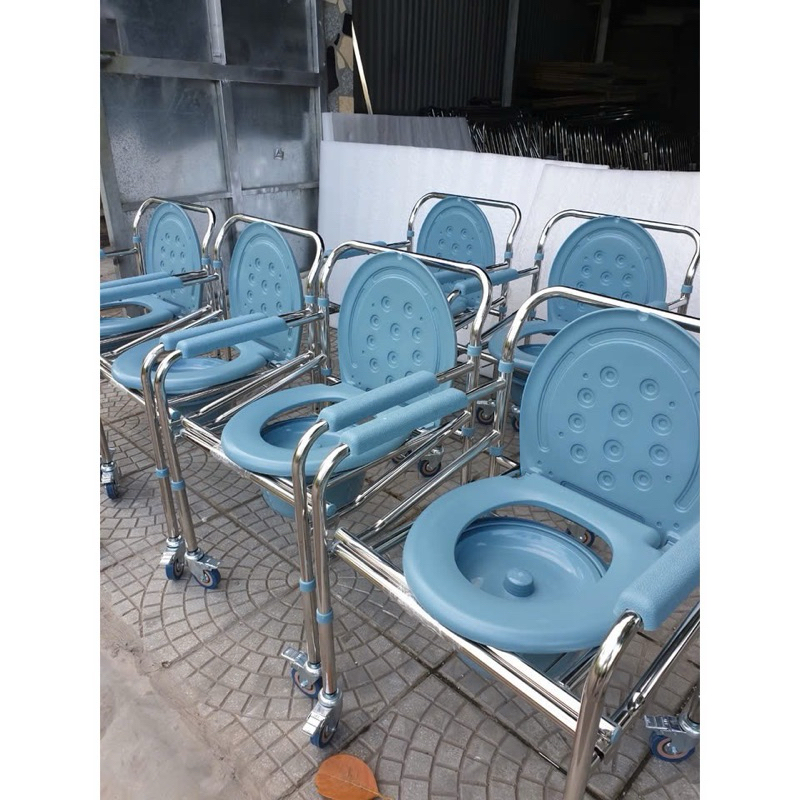 Ghế bô vệ sinh có bánh xe di chuyển RJ-C696