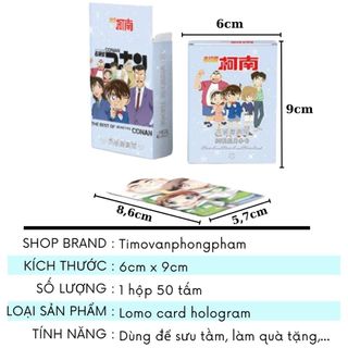 Card Conan Kaito Kid Hộp 50-55 Tấm Anime Lomo Hologram Bo Góc Timo QT68
