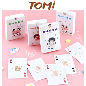 Bộ Bài Tây Tú Lơ Khơ 52 Lá Hoạ Tiết Dễ Thương TOMI 154