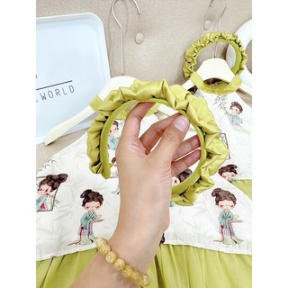 Sét yếm bé gái kèm tuban sz 10-30kg, sét đồ bé gái yếm+quần+tuban