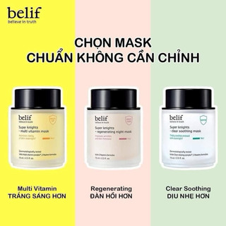 Mặt nạ ngủ dưỡng sáng căng bóng da Belif Super Knight Multi Vitamin Mask 25ml
