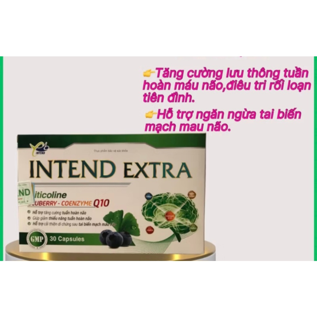 Intend Extra -hộp 30 viên- Hỗ trợ tăng cường tuần hoàn não, giúp giảm ...