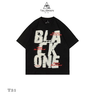Áo thun cổ tròn unisex TalismanVN T31 BlackOne