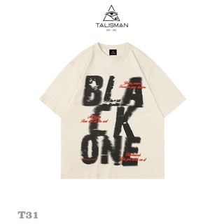 Áo thun cổ tròn unisex TalismanVN T31 BlackOne