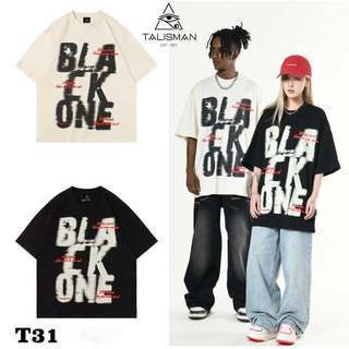 Áo thun cổ tròn unisex TalismanVN T31 BlackOne