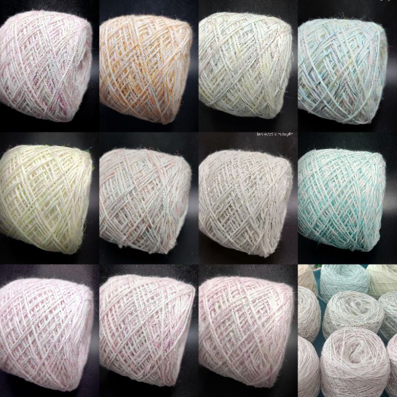 Len merino cashmere size 2.0mm se loang pastel đan móc khăn, áo, váy ...