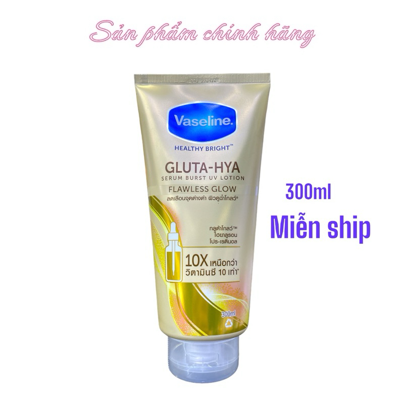 Sữa Dưỡng Thể Trắng Da Vaseline 10X GLUTA HYA OVERNIGHT 300ml Chính Hãng