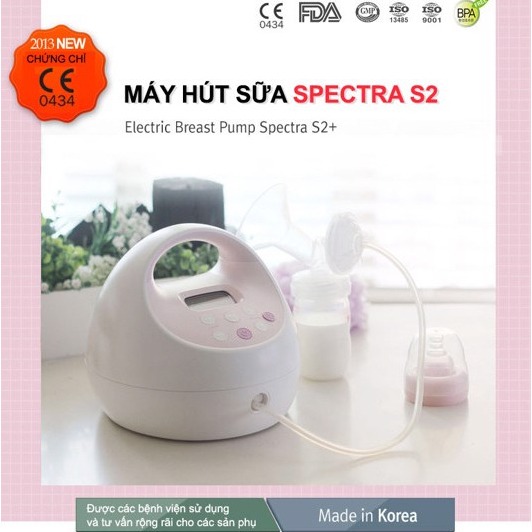 Máy hút sữa Spectra S2 Plus - SALE hoặc Tặng quà, BH chính hãng 12th